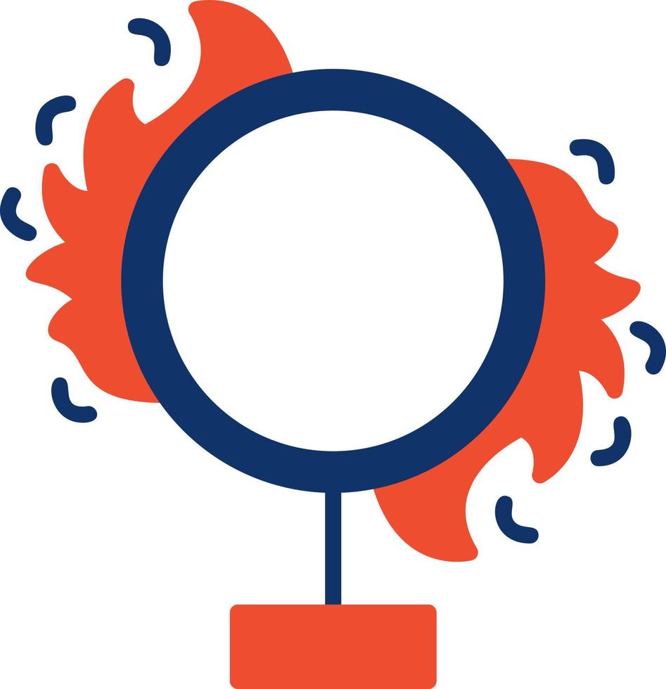 Fire Ring Creative Icon Design vector