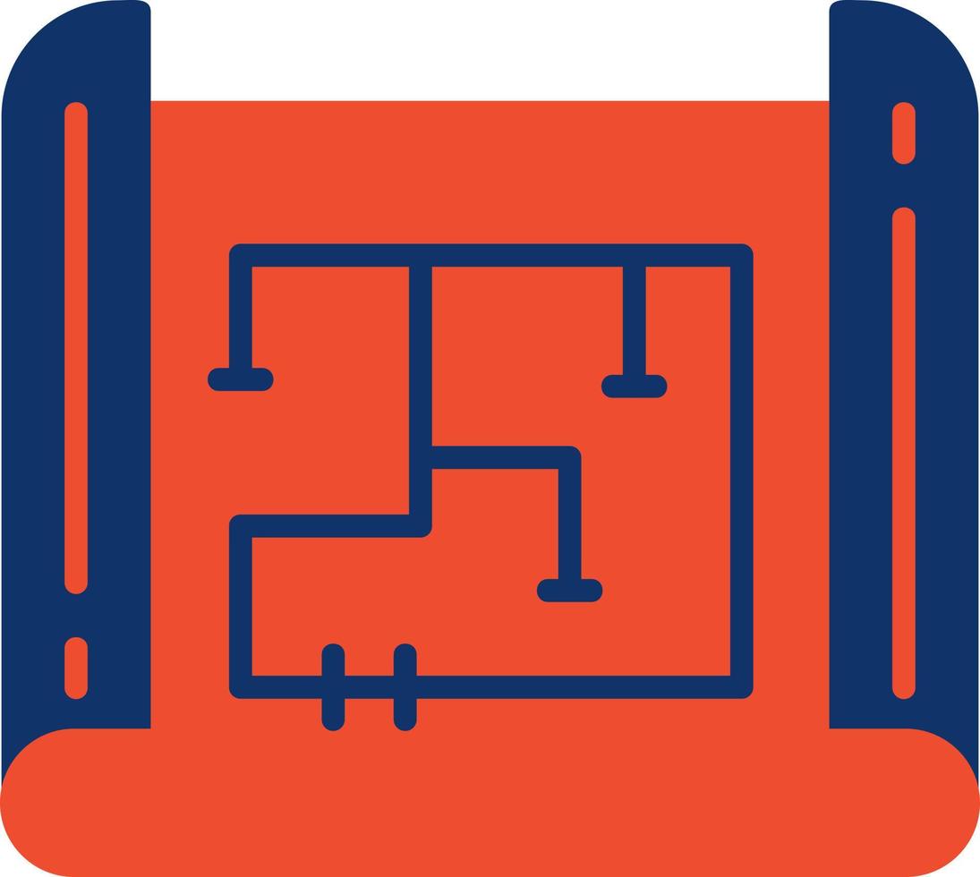 Blueprint Creative Icon Design vector
