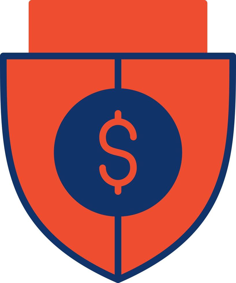 Shield Money Creative Icon Design vector