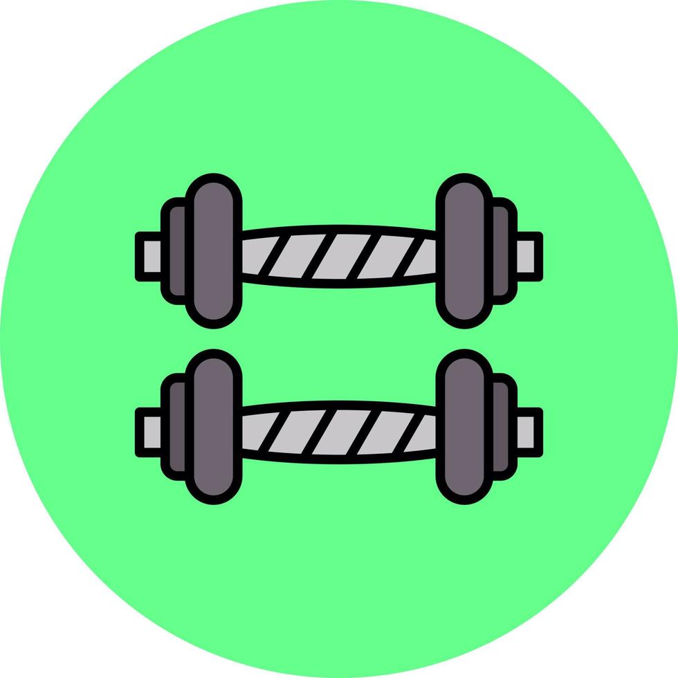 Dumbbells Creative Icon Design vector