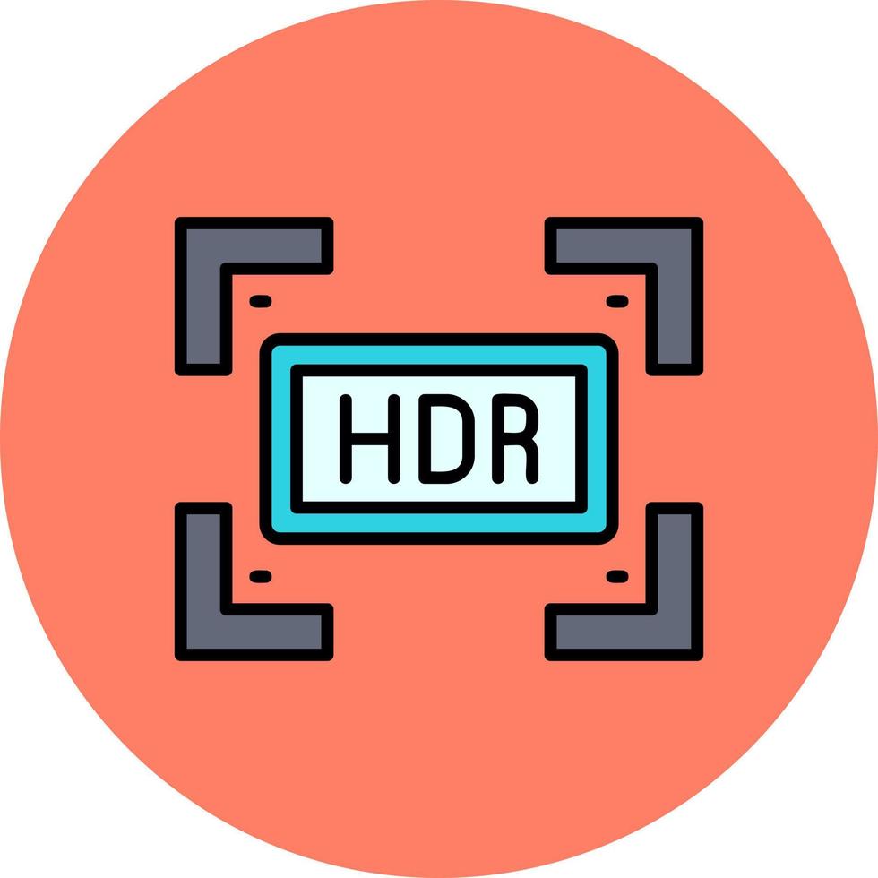 Hdr Creative Icon Design vector