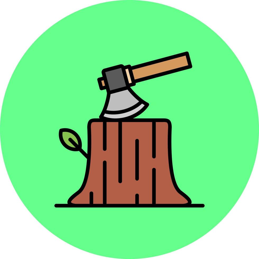 diseño de icono creativo de hacha vector