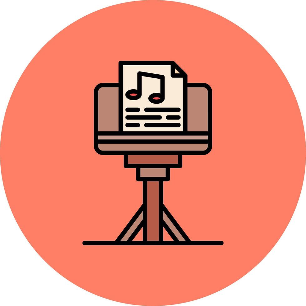 Music Stand Creative Icon Design vector