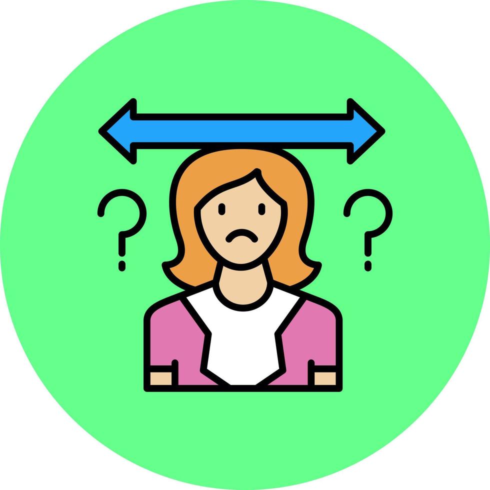 Uncertainty Creative Icon Design vector