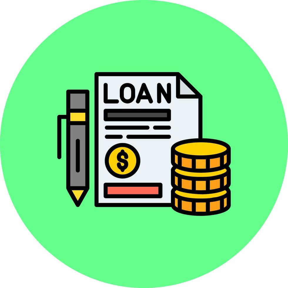 Loan Creative Icon Design vector