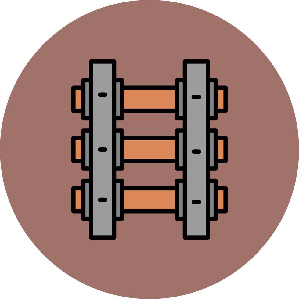 Train Tracks Creative Icon Design vector