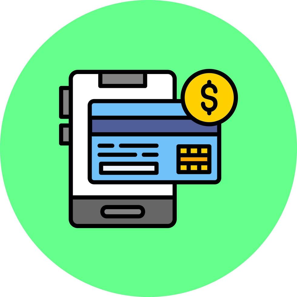 Online Payment Creative Icon Design vector