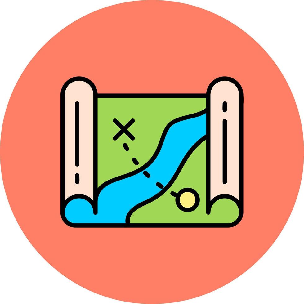 Map Creative Icon Design vector
