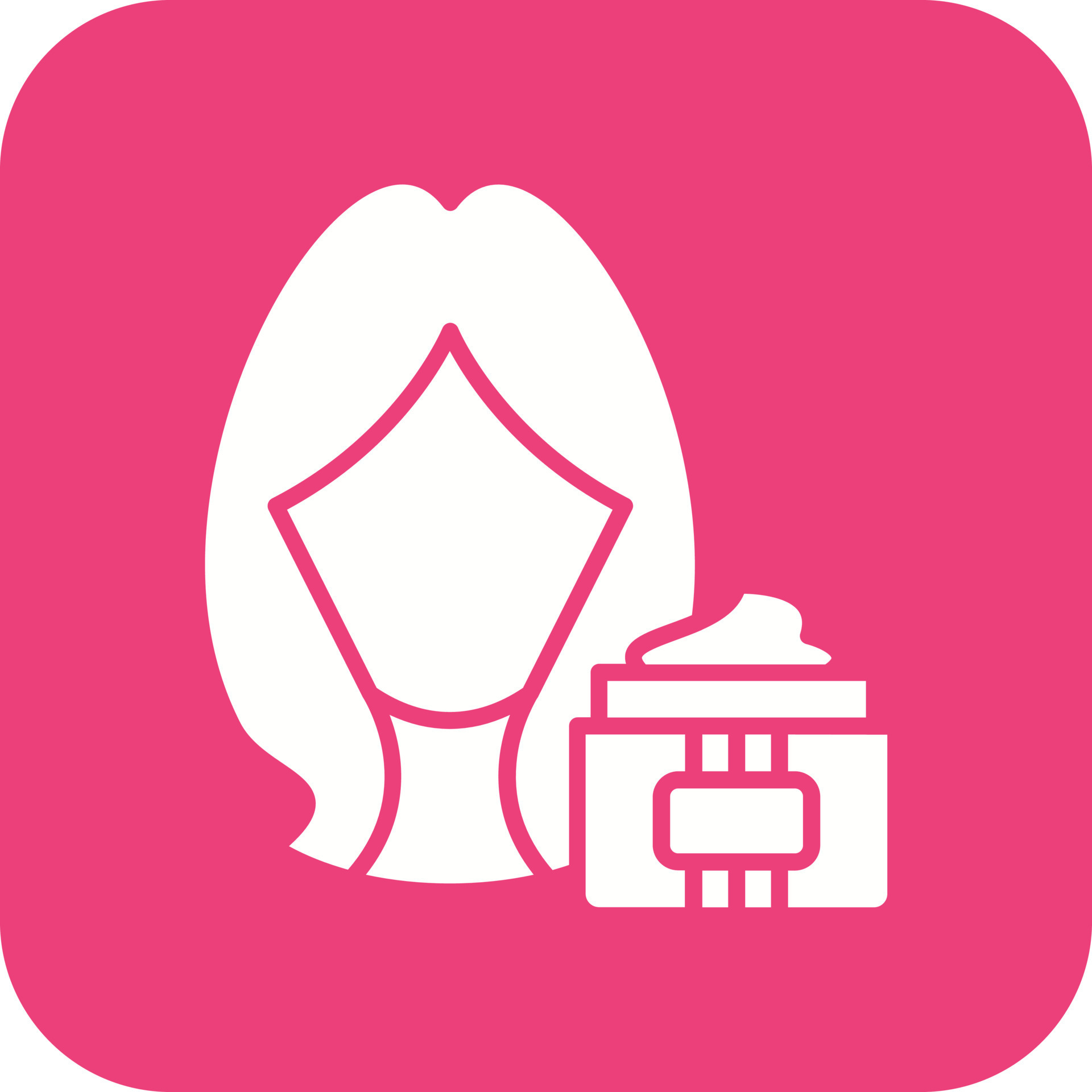 Hair Treatment Glyph Round Corner Background Icon 16008968 Vector Art