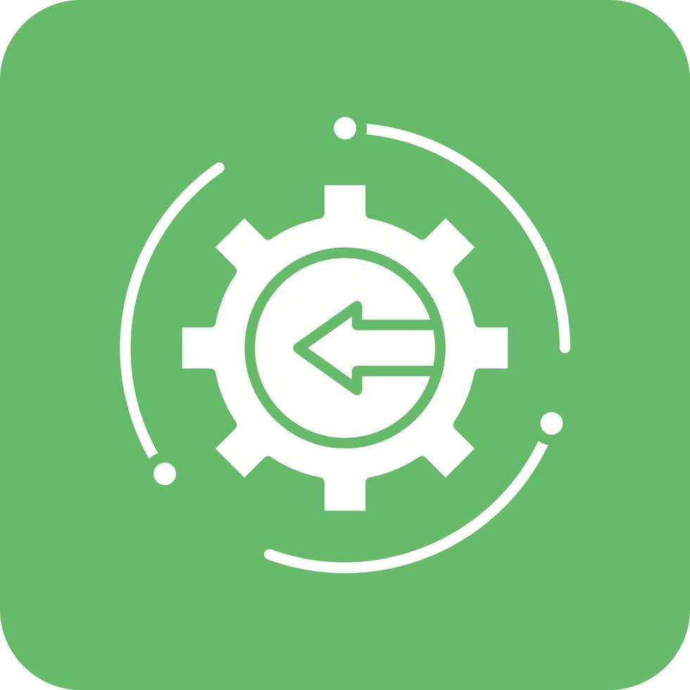 Integration Glyph Round Corner Background Icon vector