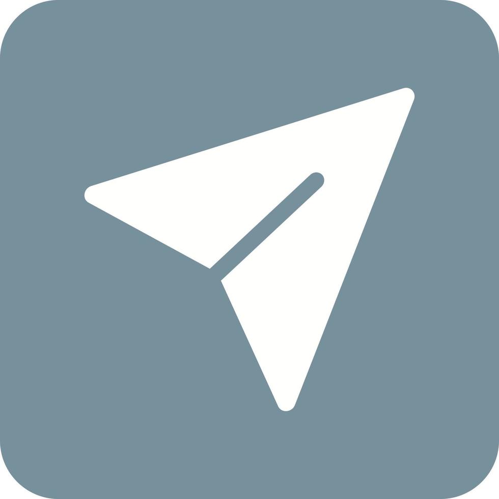 Send File Glyph Round Corner Background Icon vector