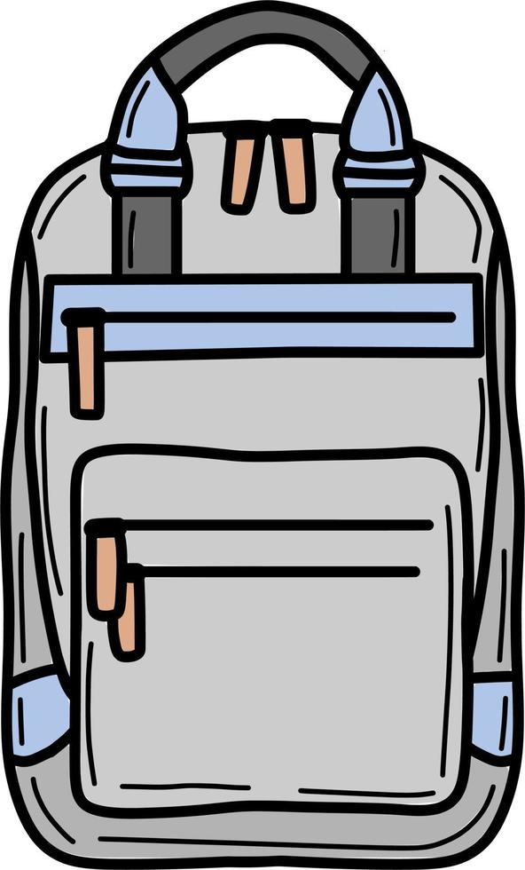 Scholl bag illustration vector