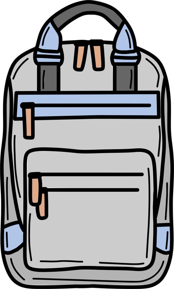 ilustración de bolsa escolar vector