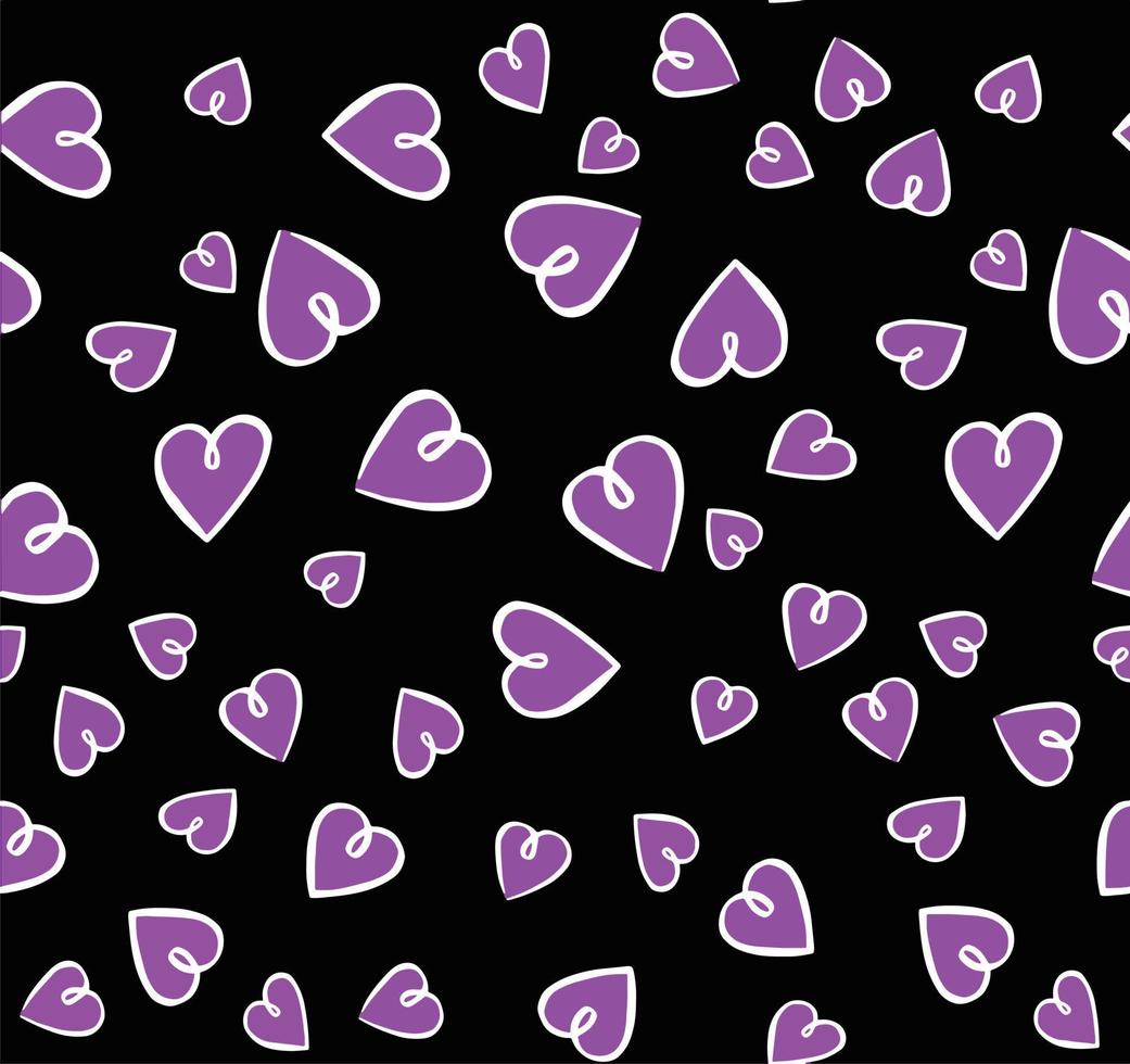 patrón de fondo transparente con corazones. alta calidad vector