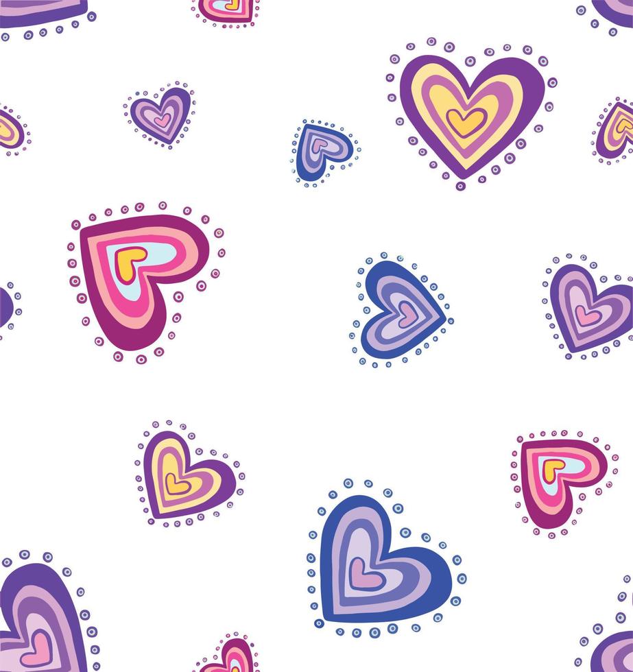 Seamless background pattern with hearts. High   illustration vector