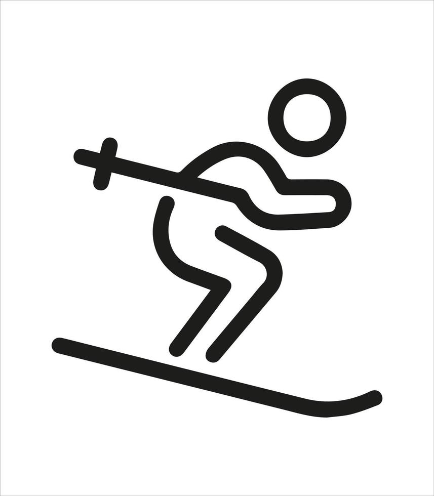 the ski icon and slider vector