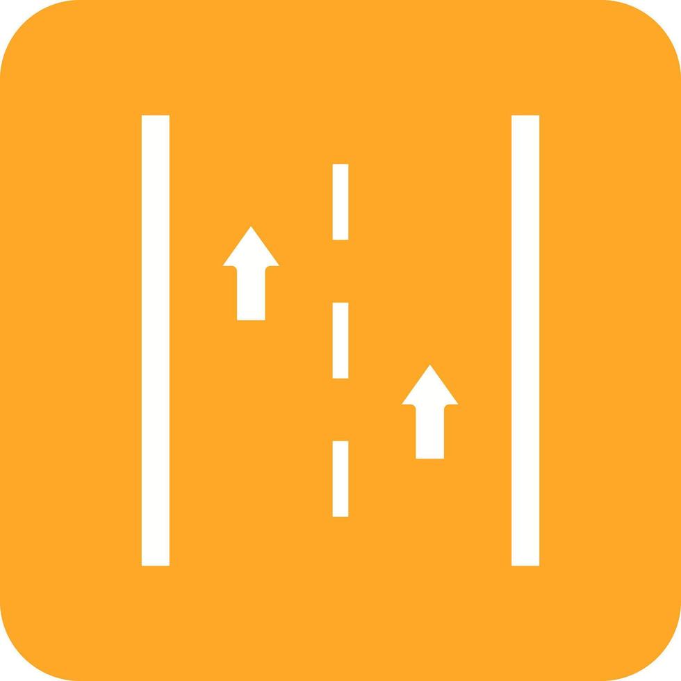 Runway Glyph Round Corner Background Icon vector