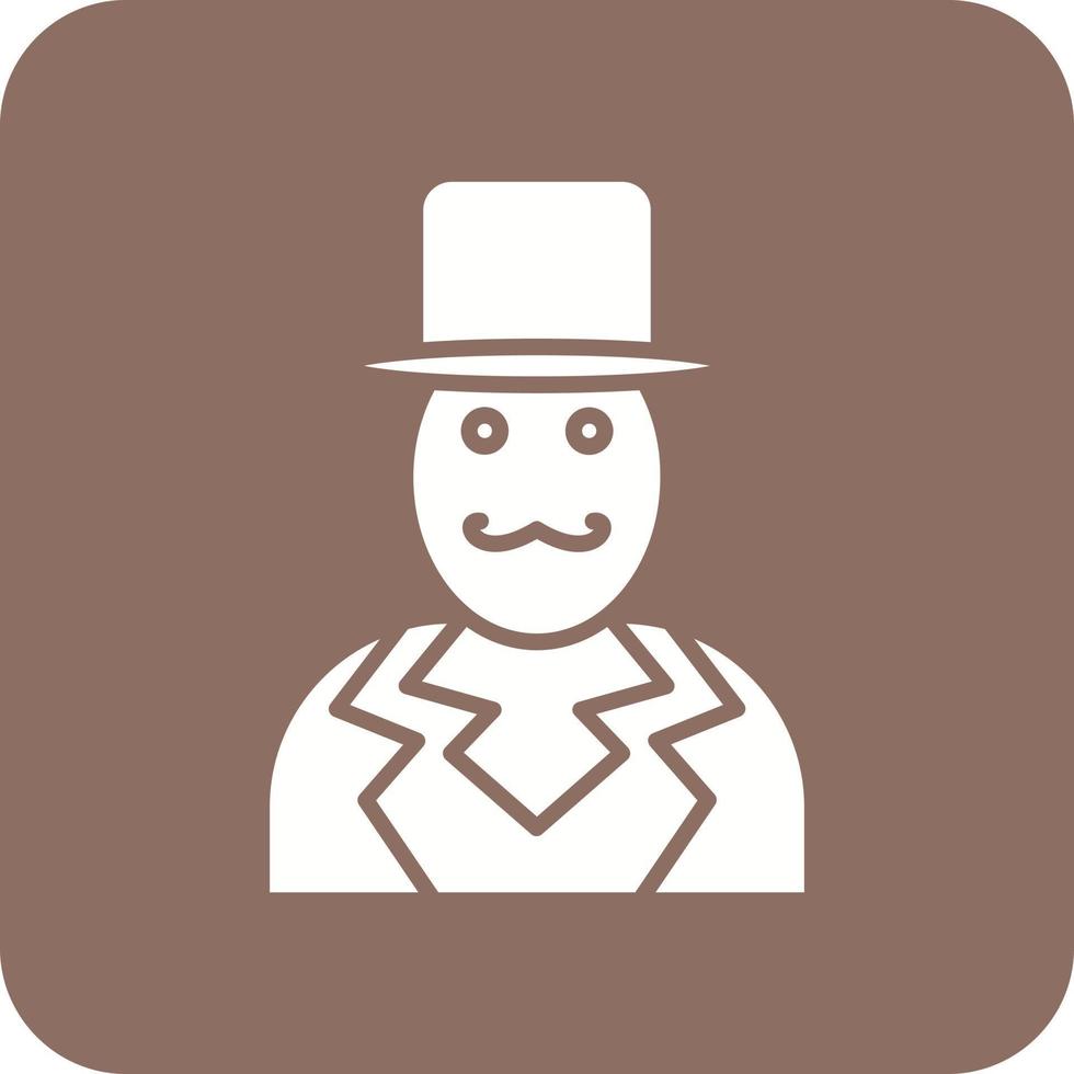 master-of-ceremonies-glyph-round-corner-background-icon-16009796-vector