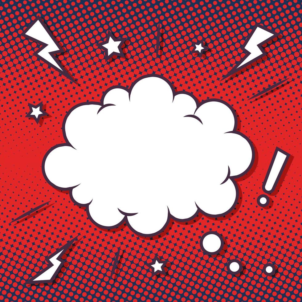 comic book pop art background - retro cartoon explosion vector