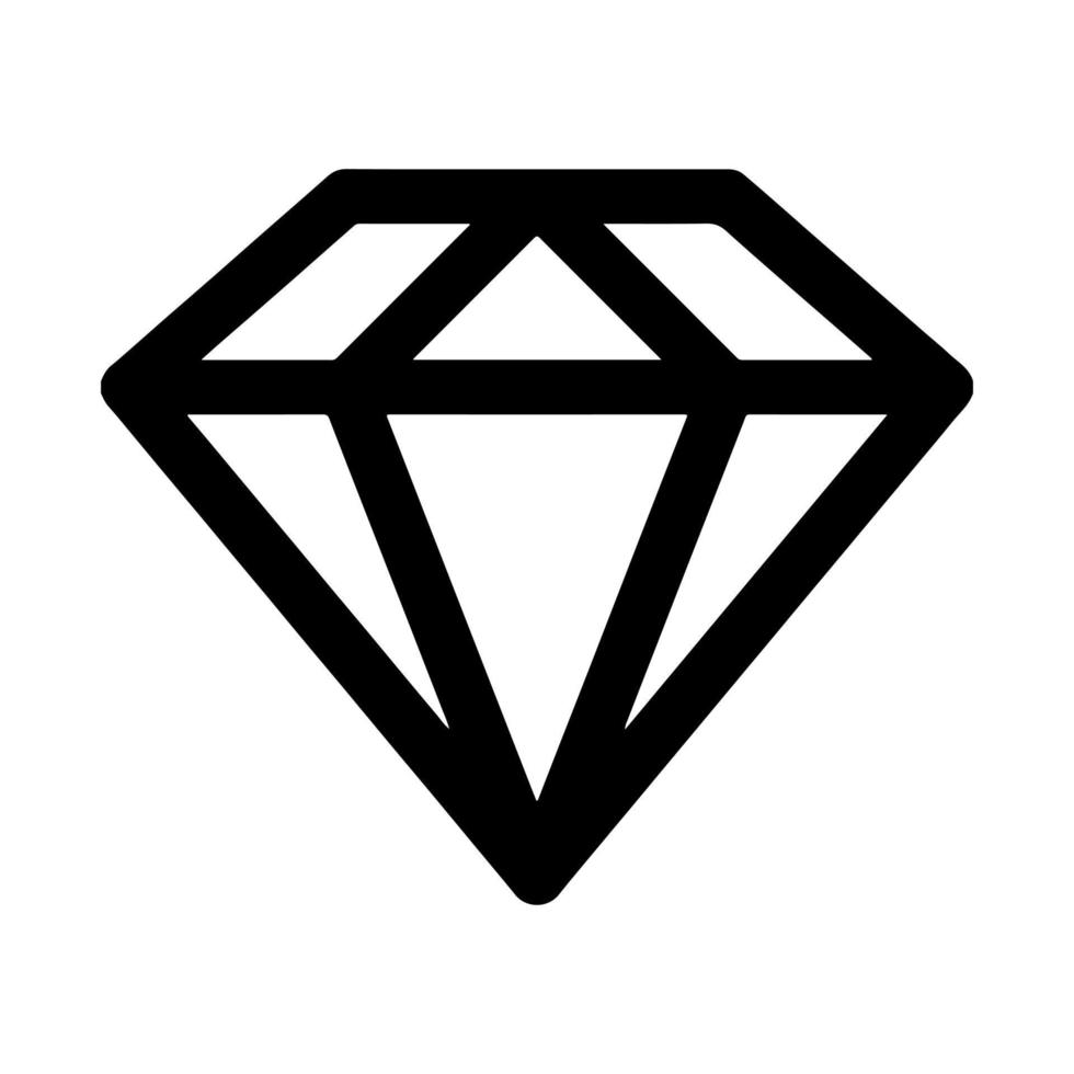 diamond icon and diamond drawing vector