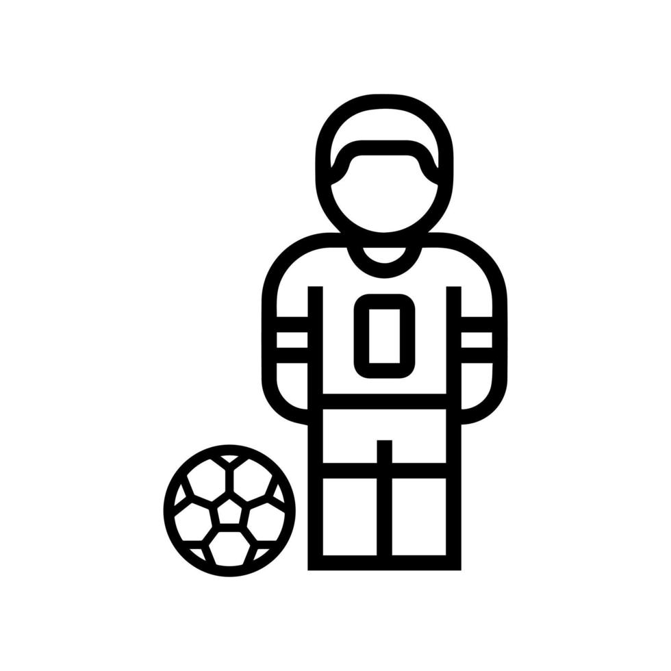 the man playing soccer icon vector