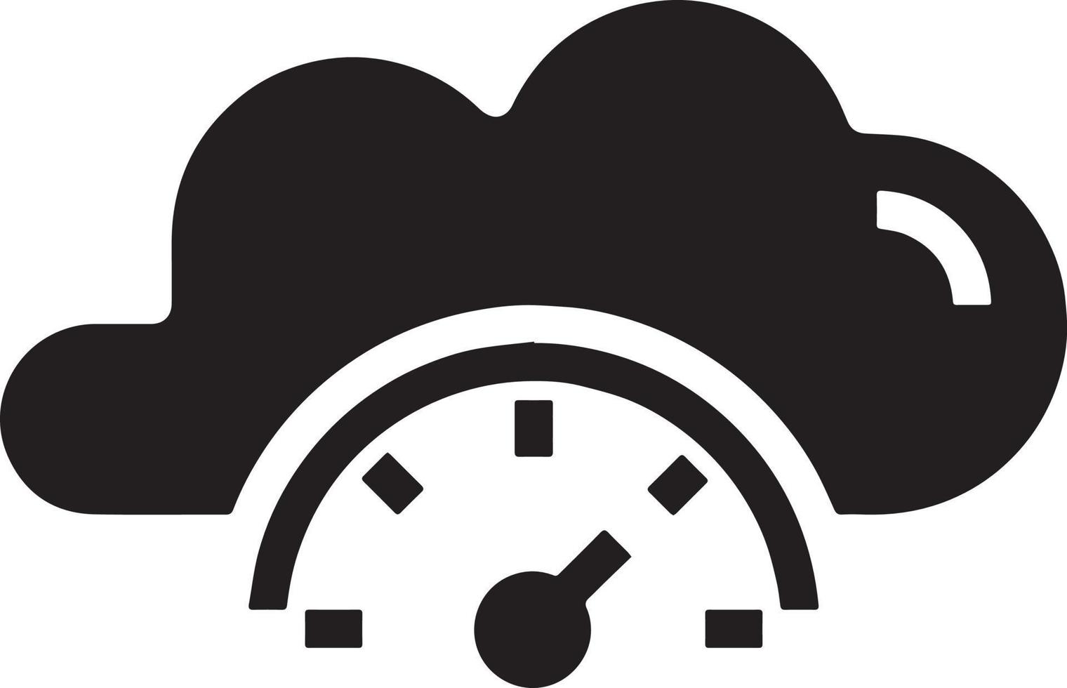 cloud technology and speed test vector