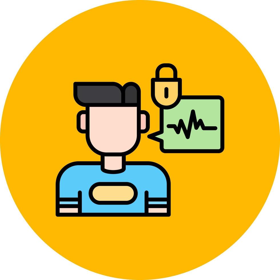 Biometric Creative Icon Design vector