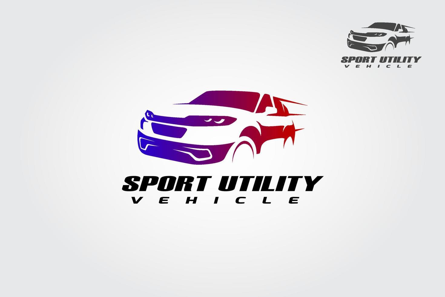 Sport Utility Vector Logo Template. A luxury and sporty logo.