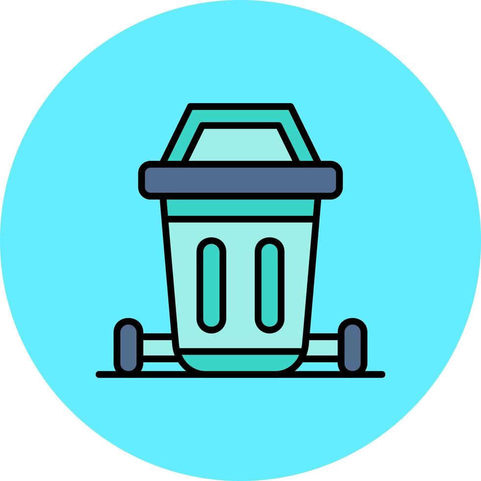 Dustbin Creative Icon Design vector