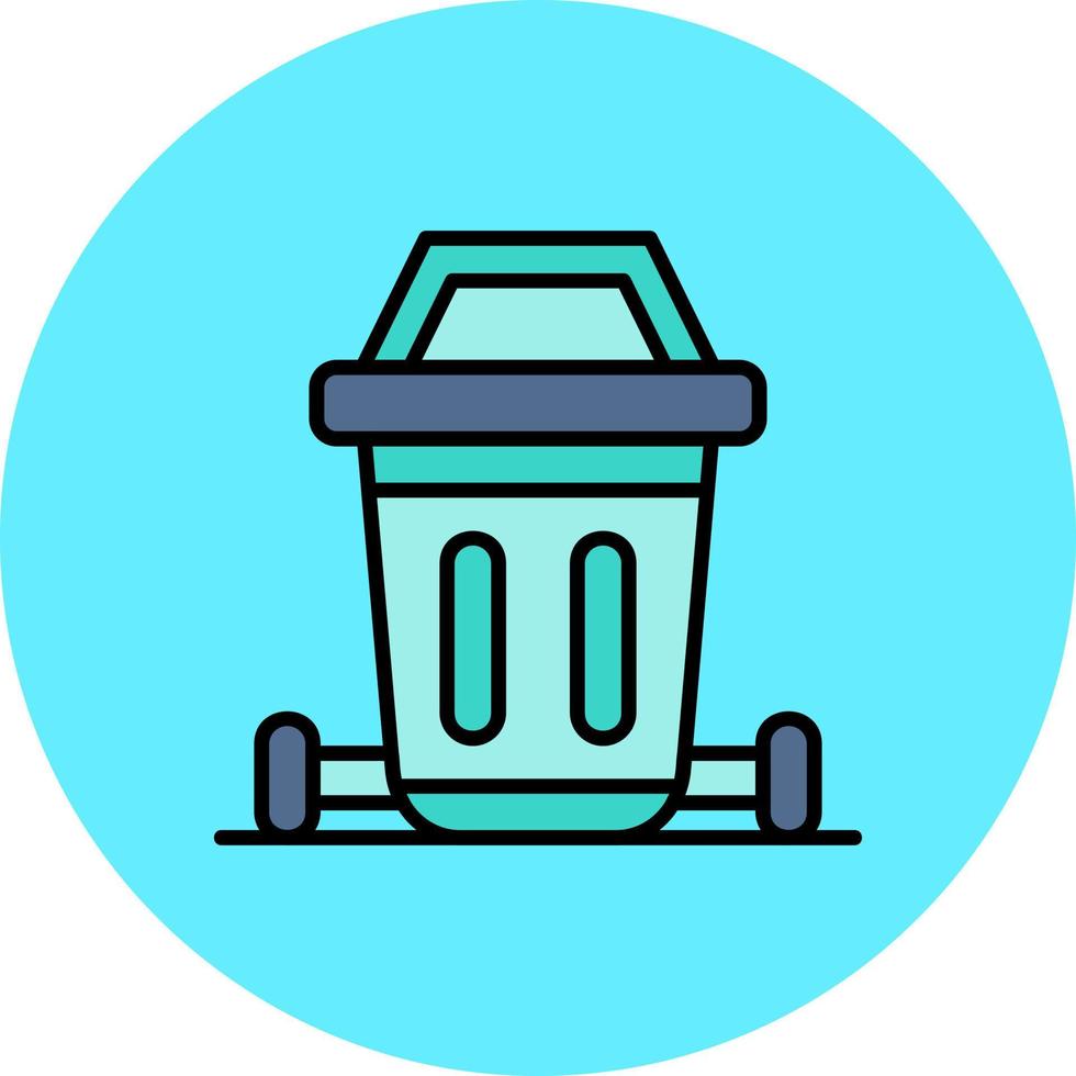 Dustbin Creative Icon Design vector