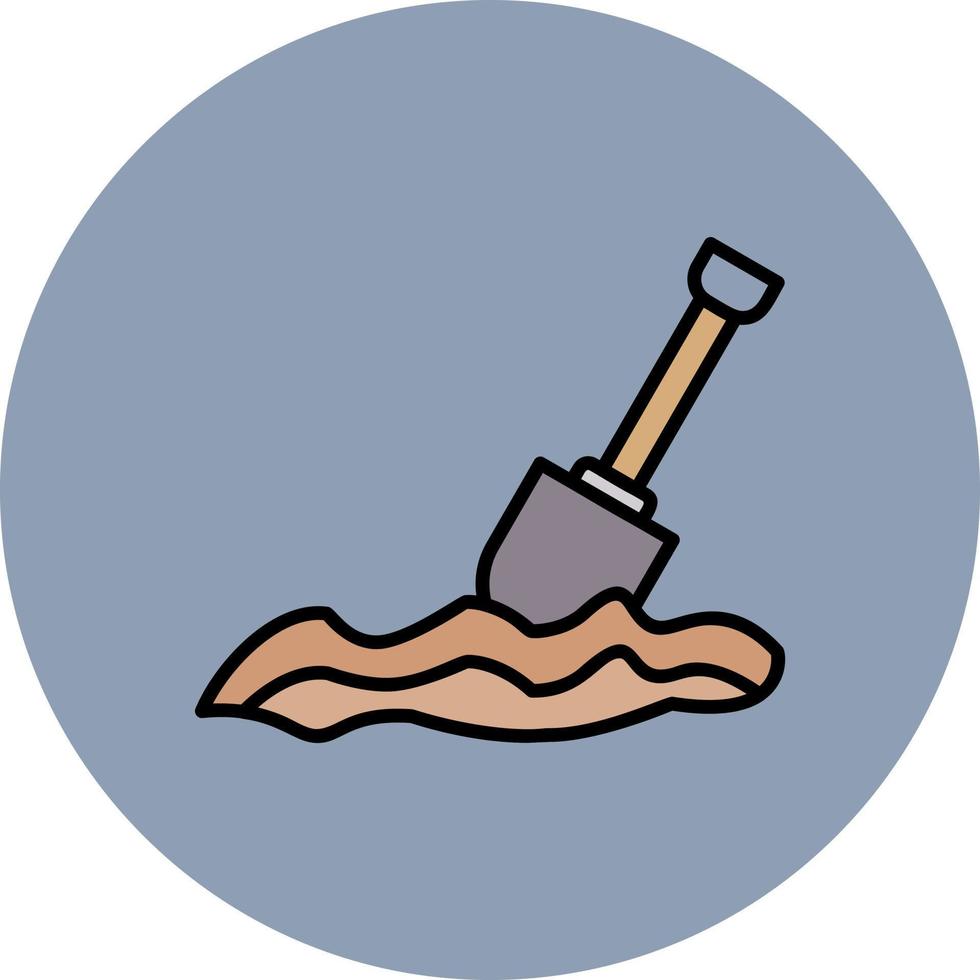 Digging Creative Icon Design vector