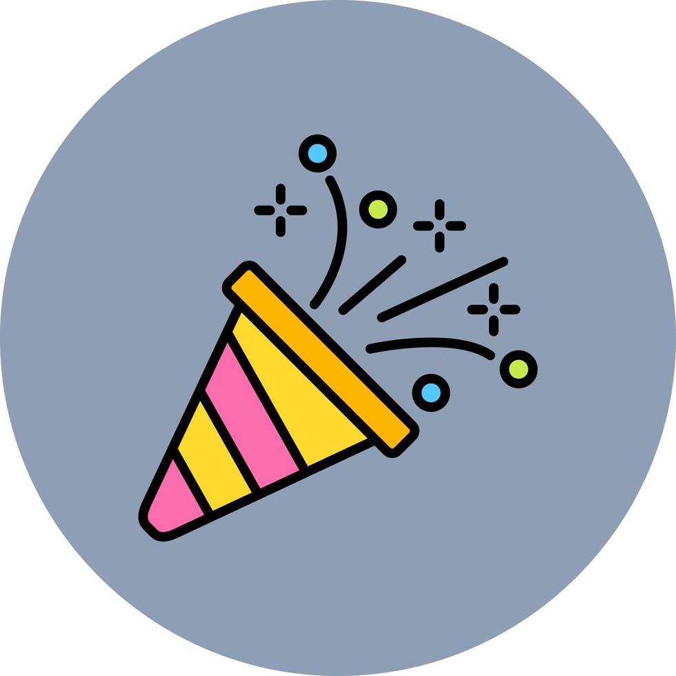 Confetti Creative Icon Design vector