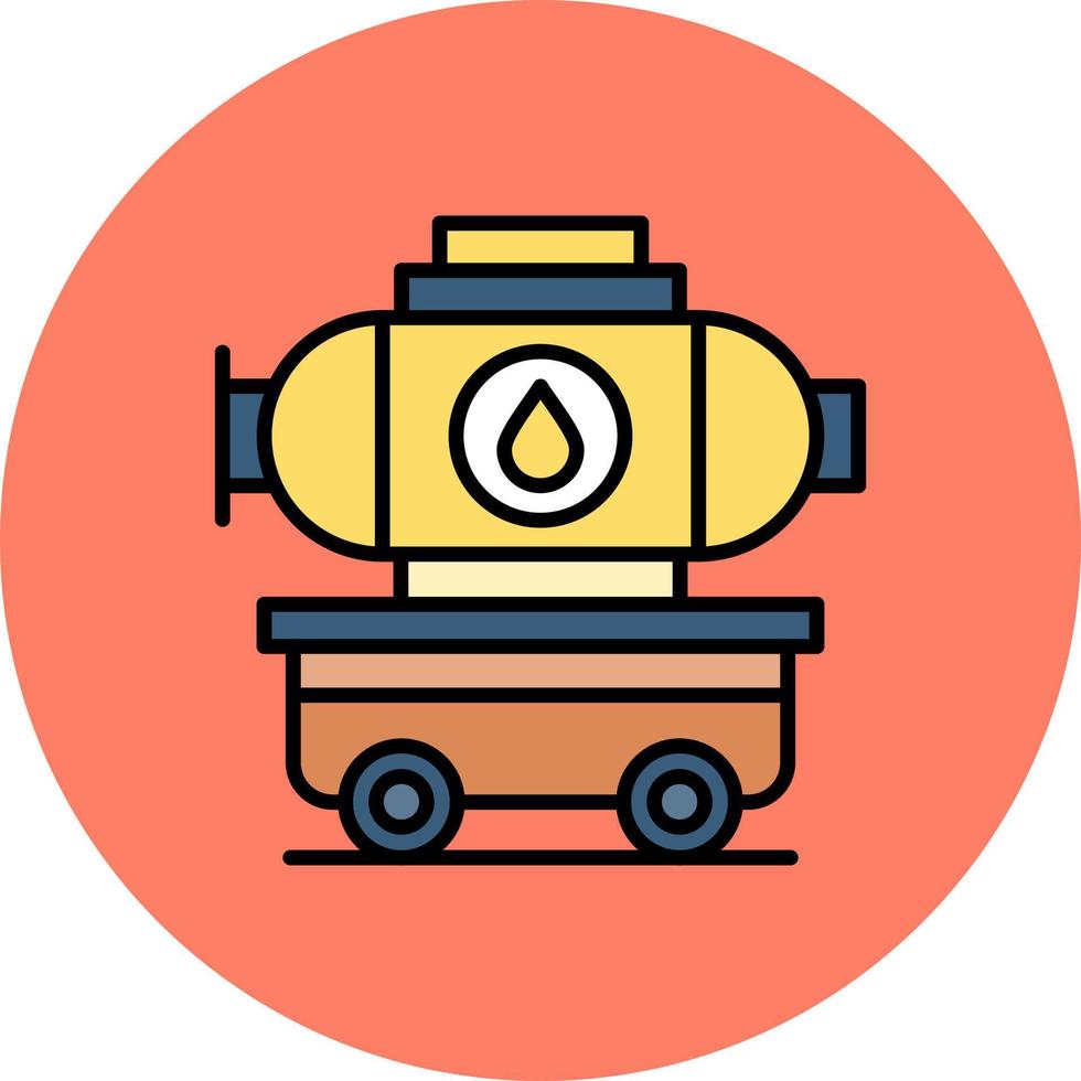 Tanker Truck Creative Icon Design vector