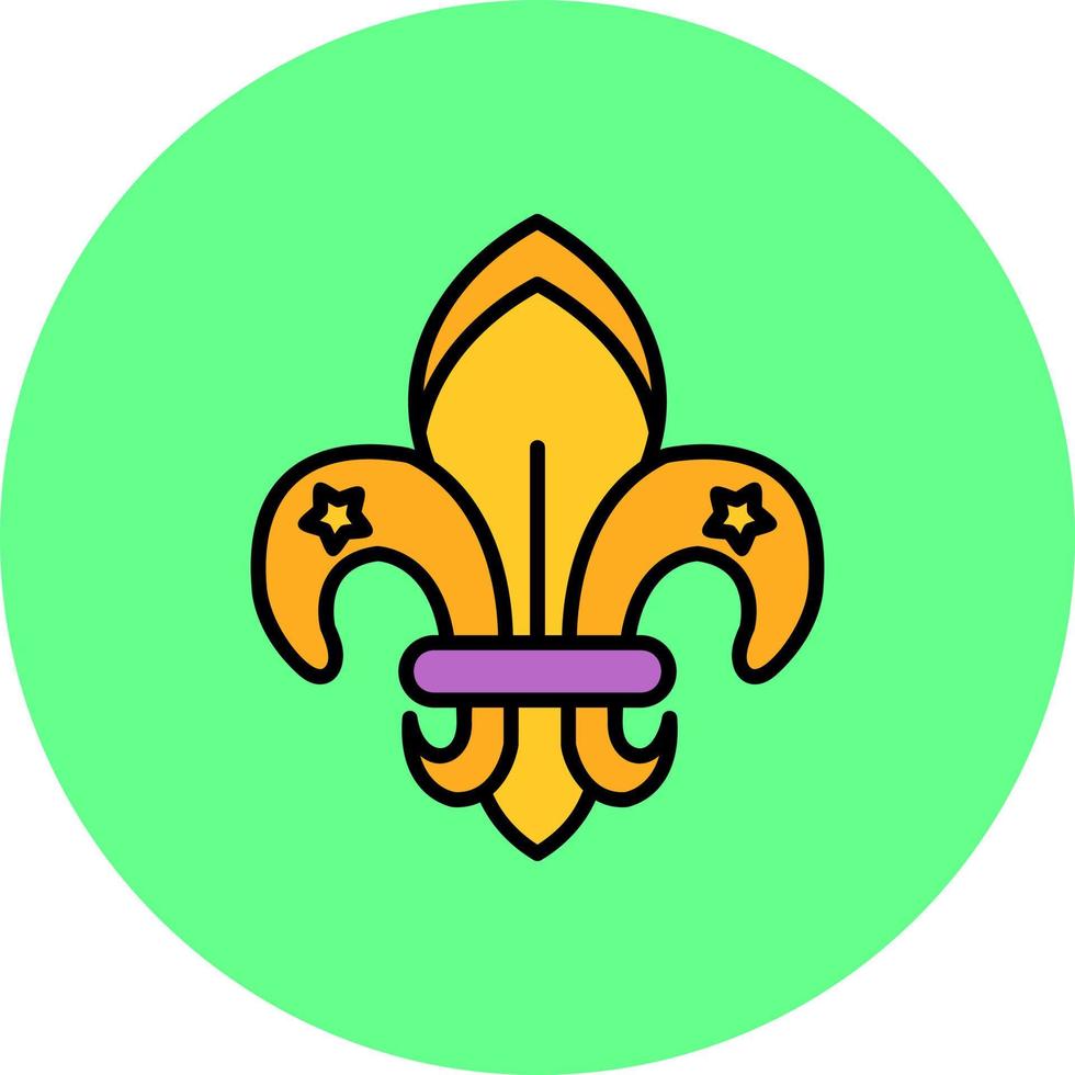 Fleur De Lis Creative Icon Design vector