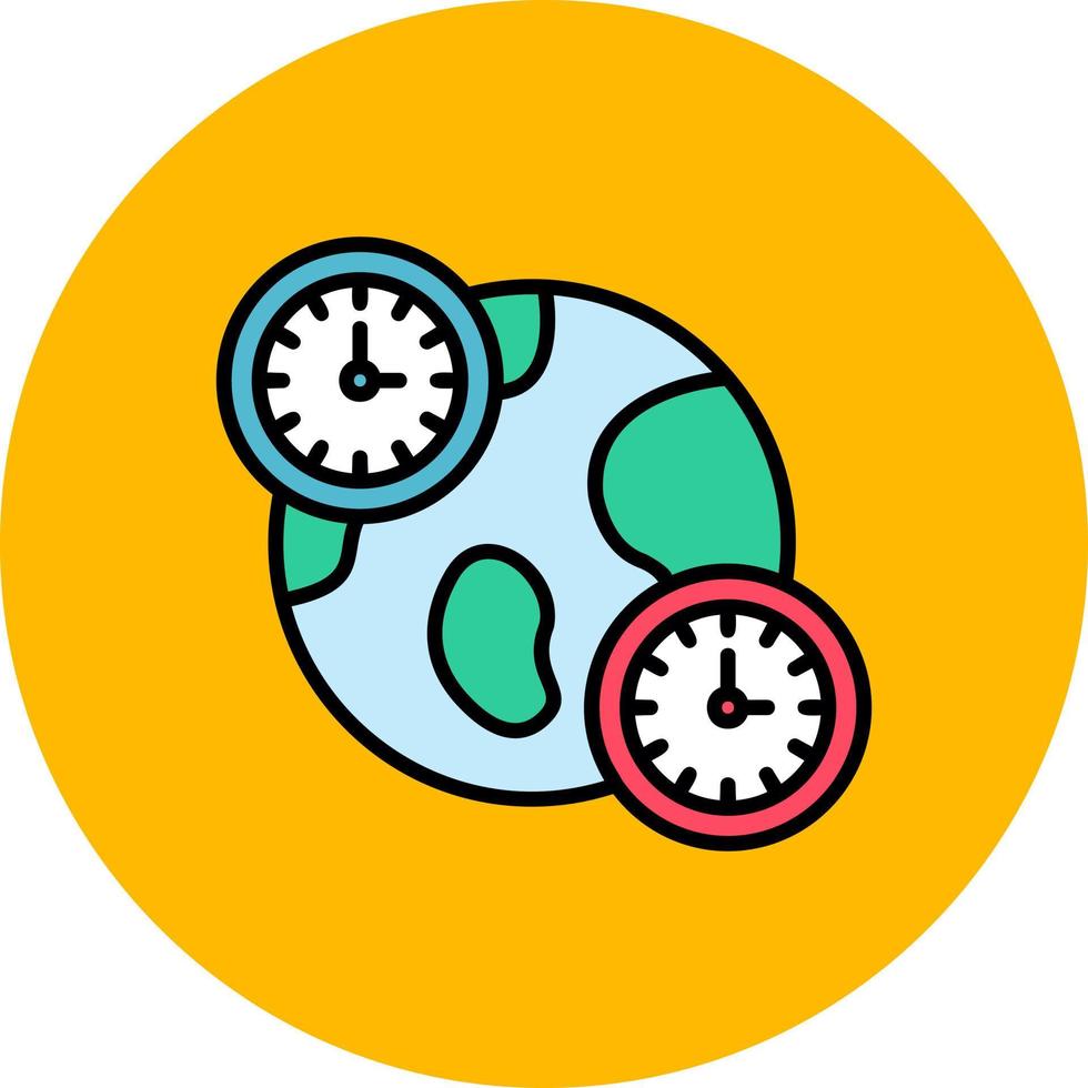Jet Lag Creative Icon Design vector