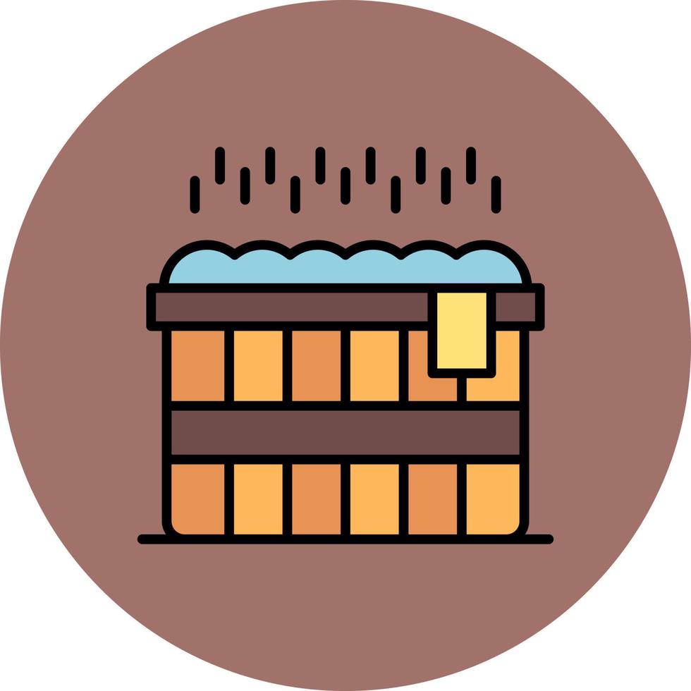 Hot Tub Creative Icon Design vector