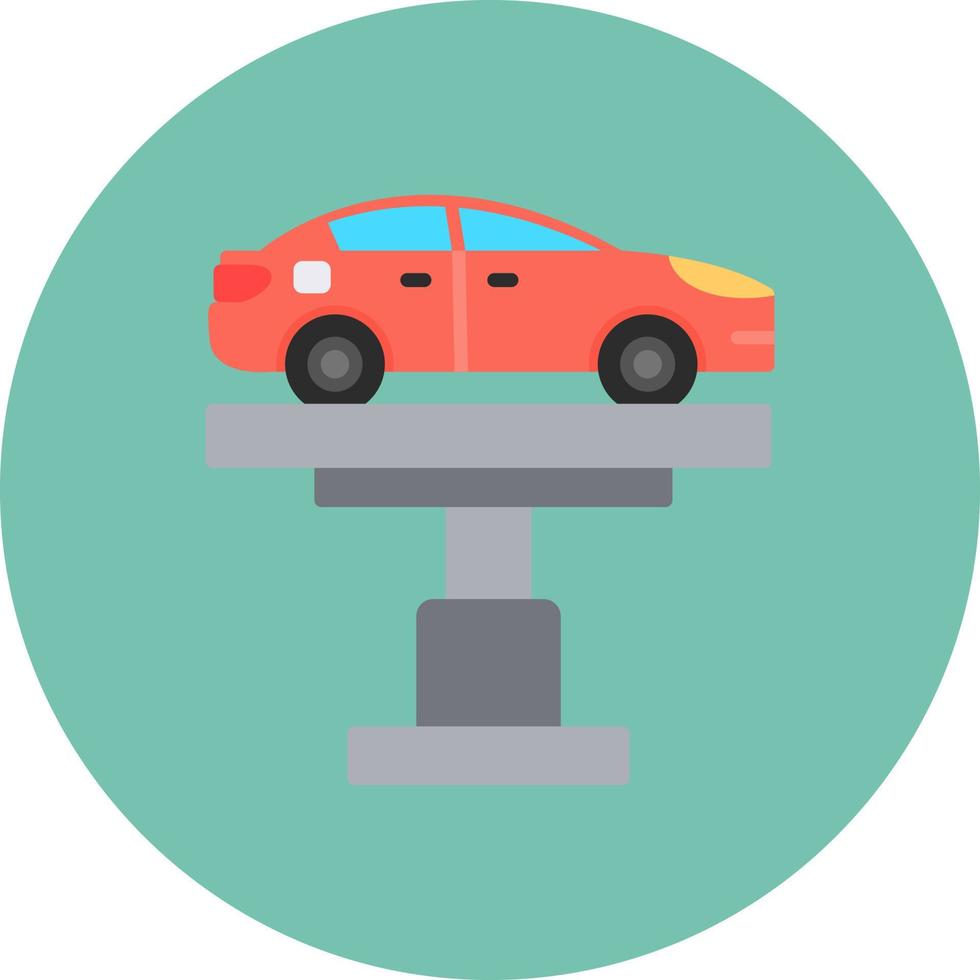 Car Lifter Creative Icon Design vector