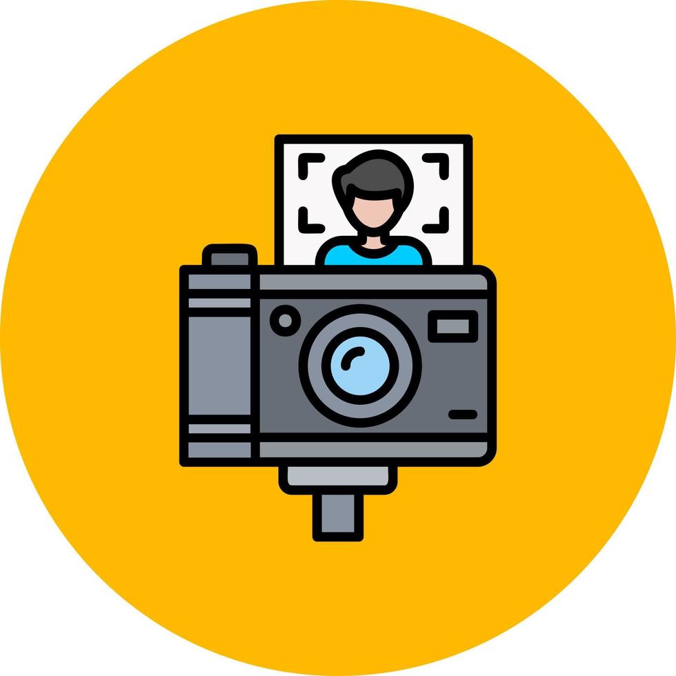 diseño de icono creativo vlogger vector