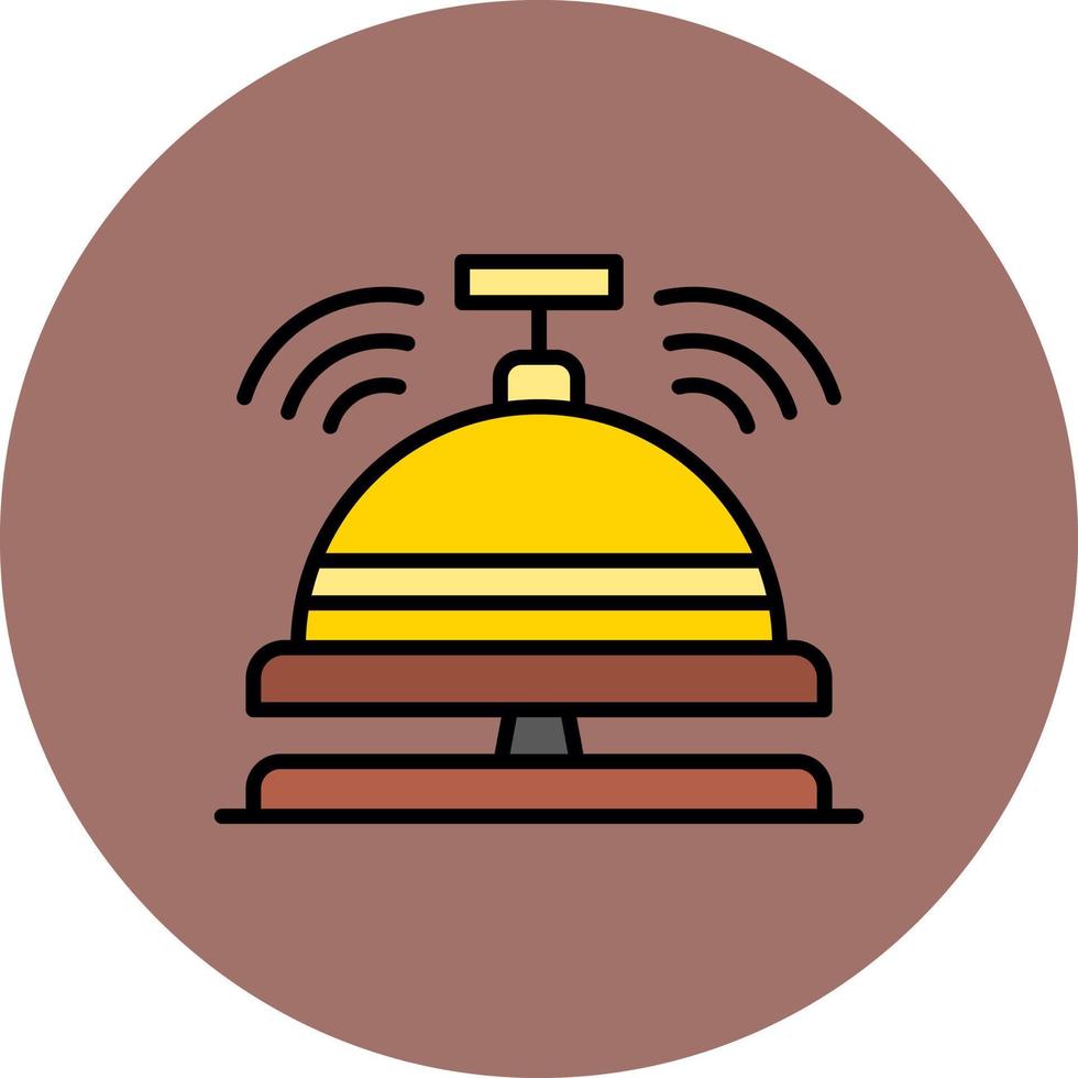 Reception Bell Creative Icon Design vector