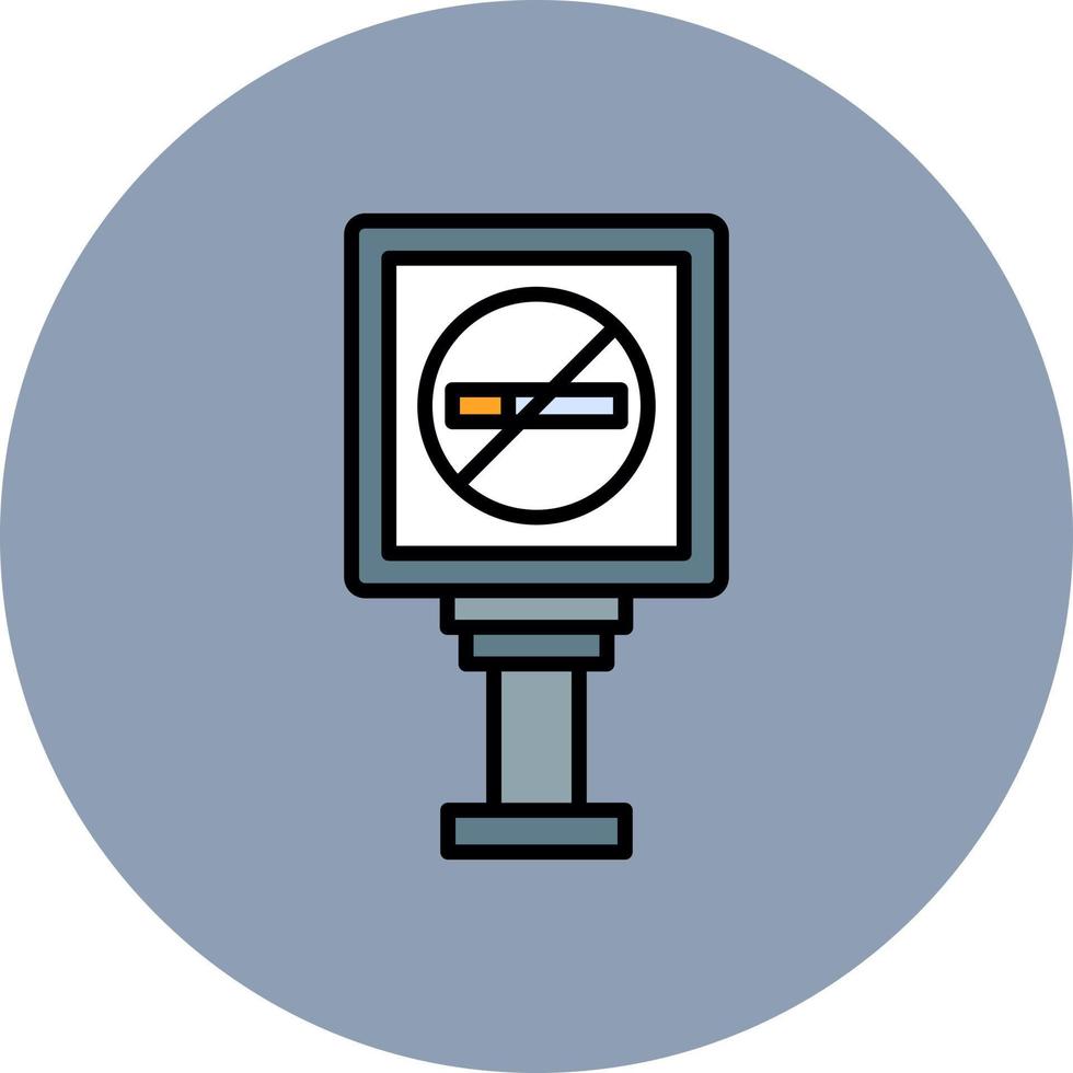 No Smoking Creative Icon Design vector