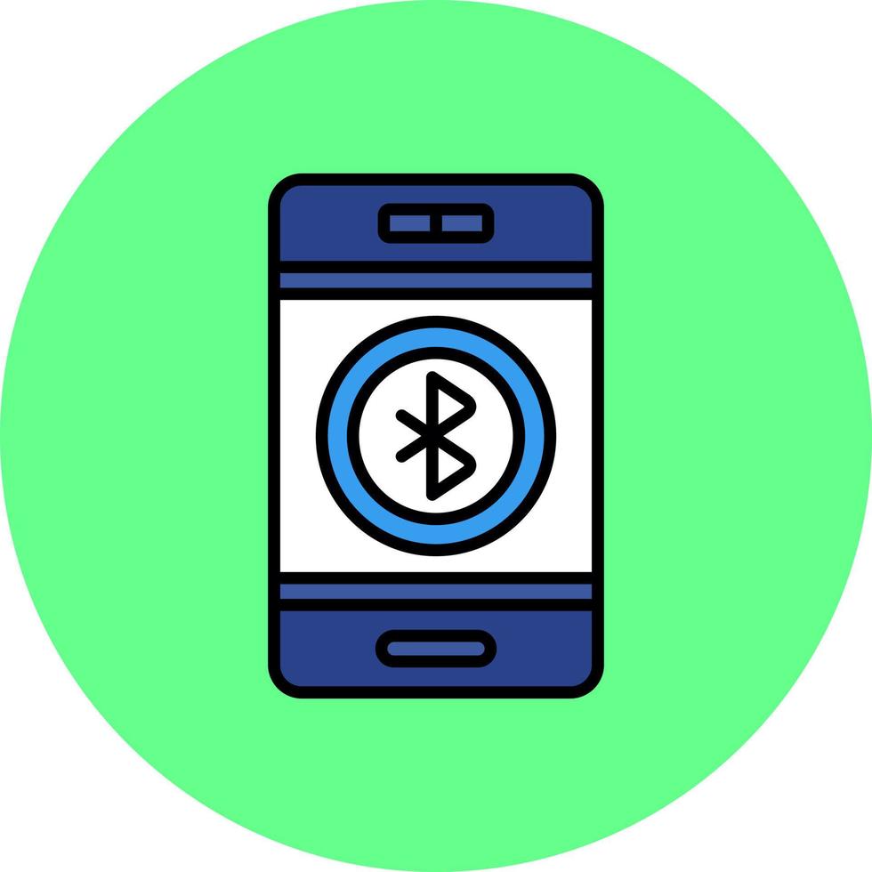 Bluetooth Creative Icon Design vector