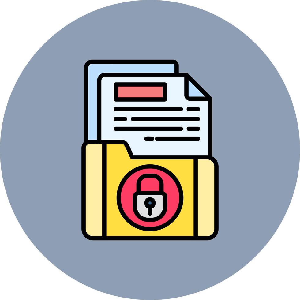 Confidential Creative Icon Design vector