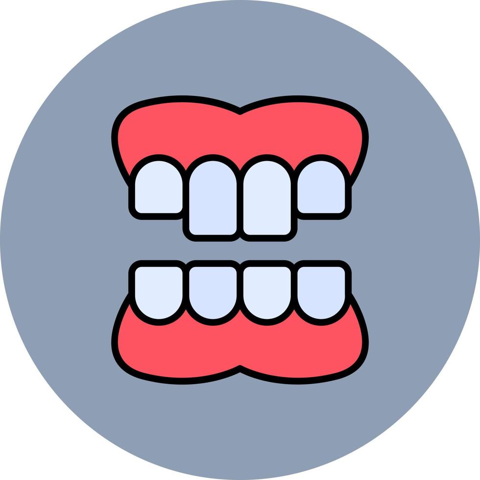 Denture Creative Icon Design vector