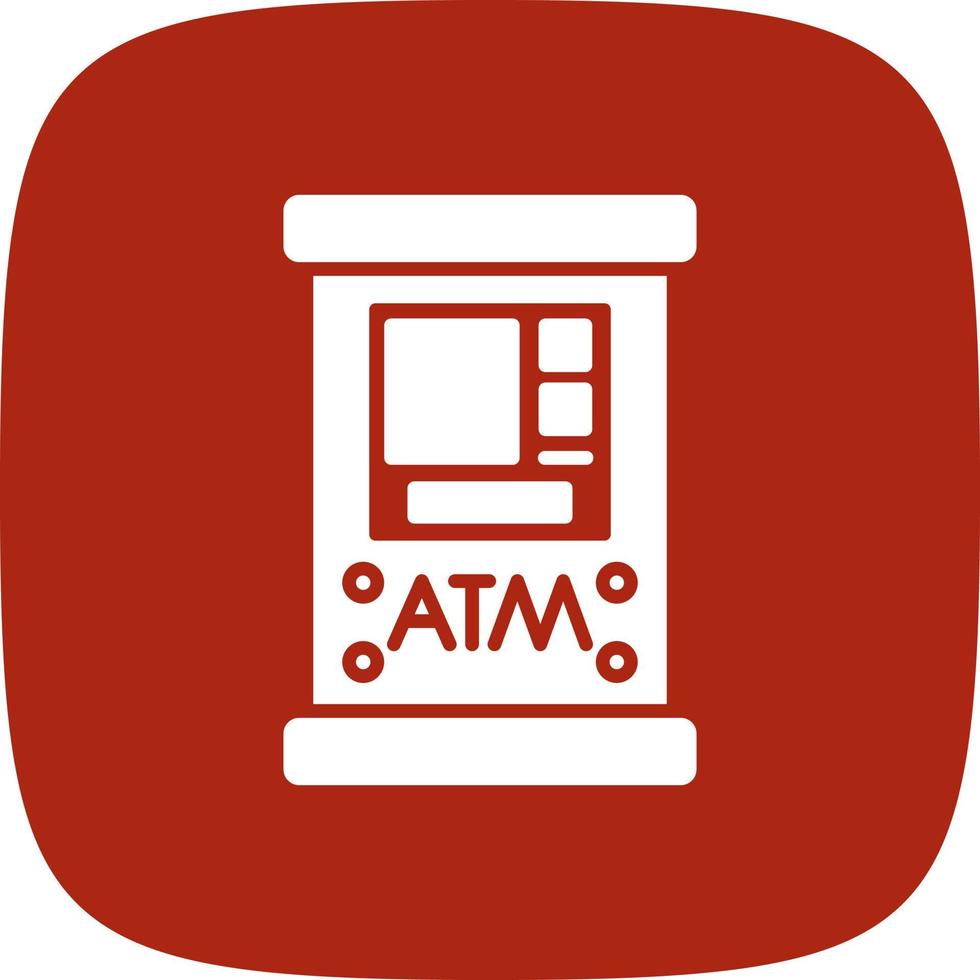 Atm Machine Creative Icon Design vector
