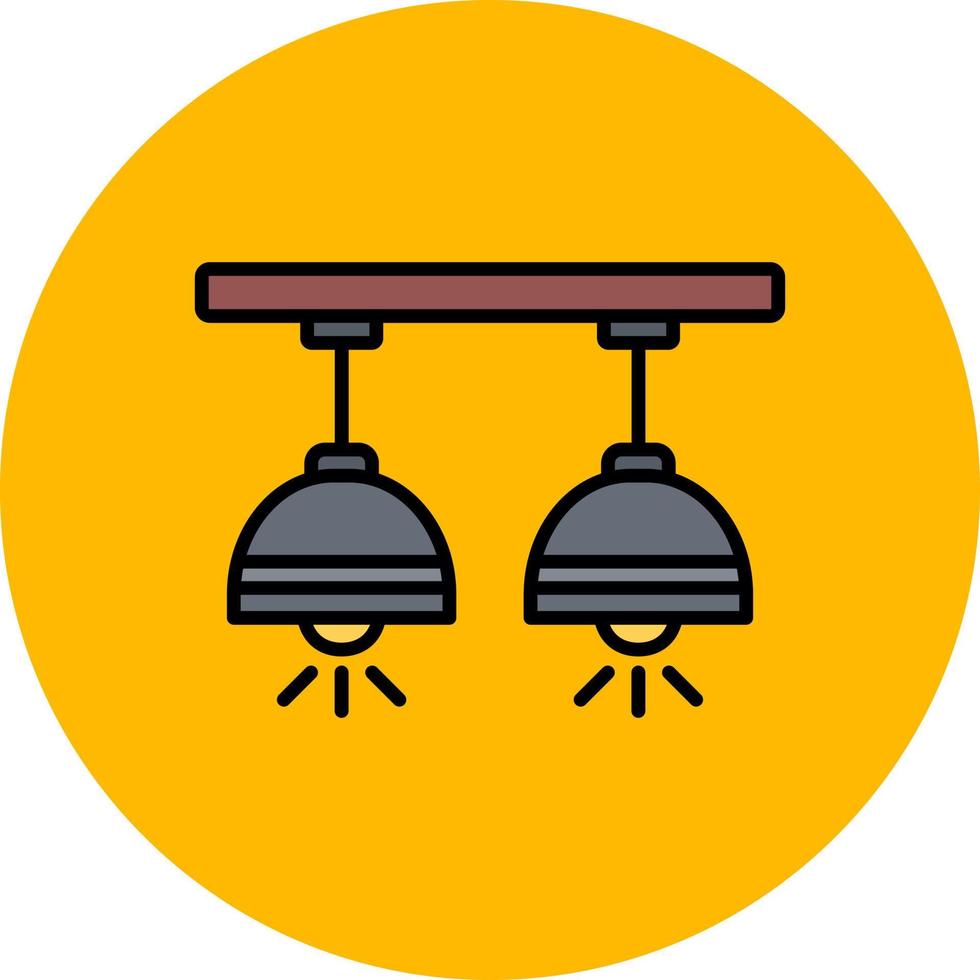 Ceiling Lamp Creative Icon Design vector