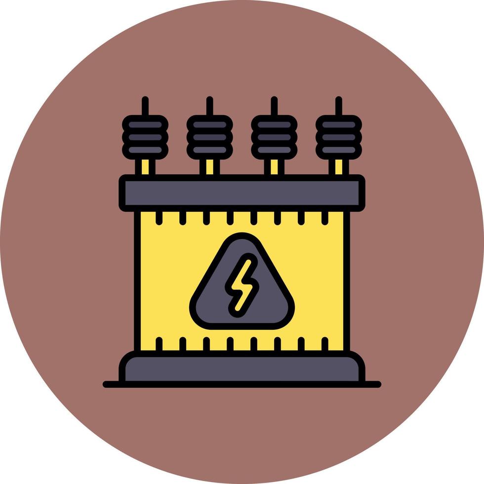 Power Transformer Creative Icon Design vector