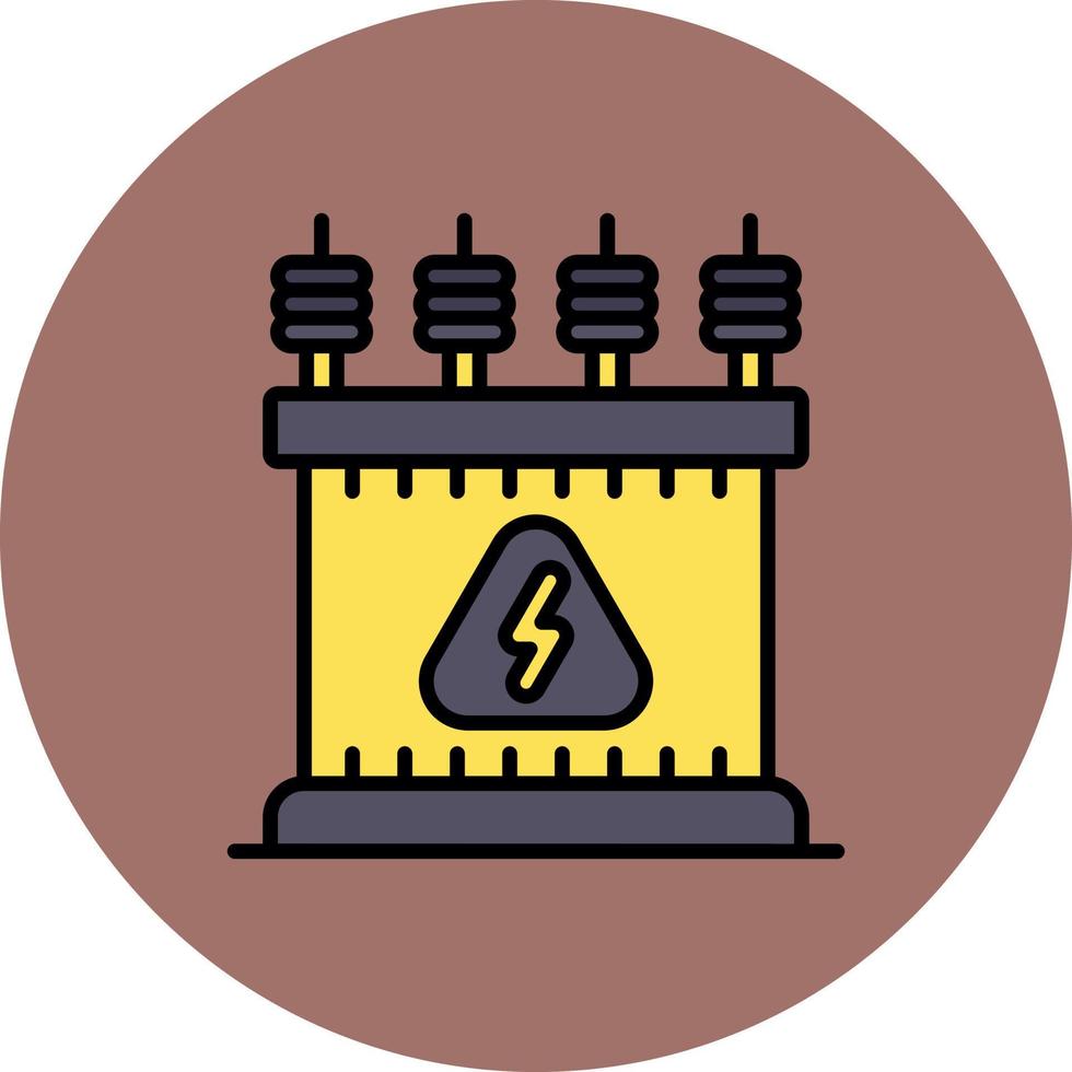 Power Transformer Creative Icon Design vector