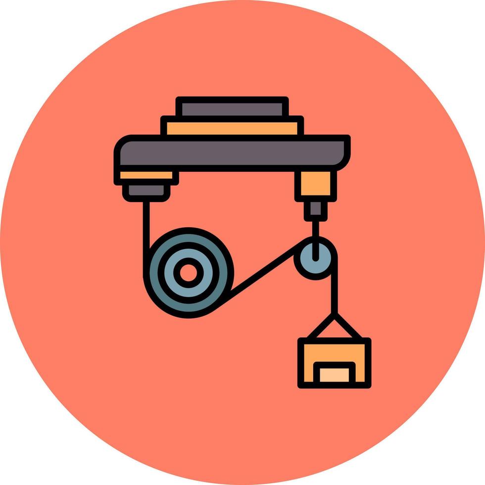 Pulley Creative Icon Design vector