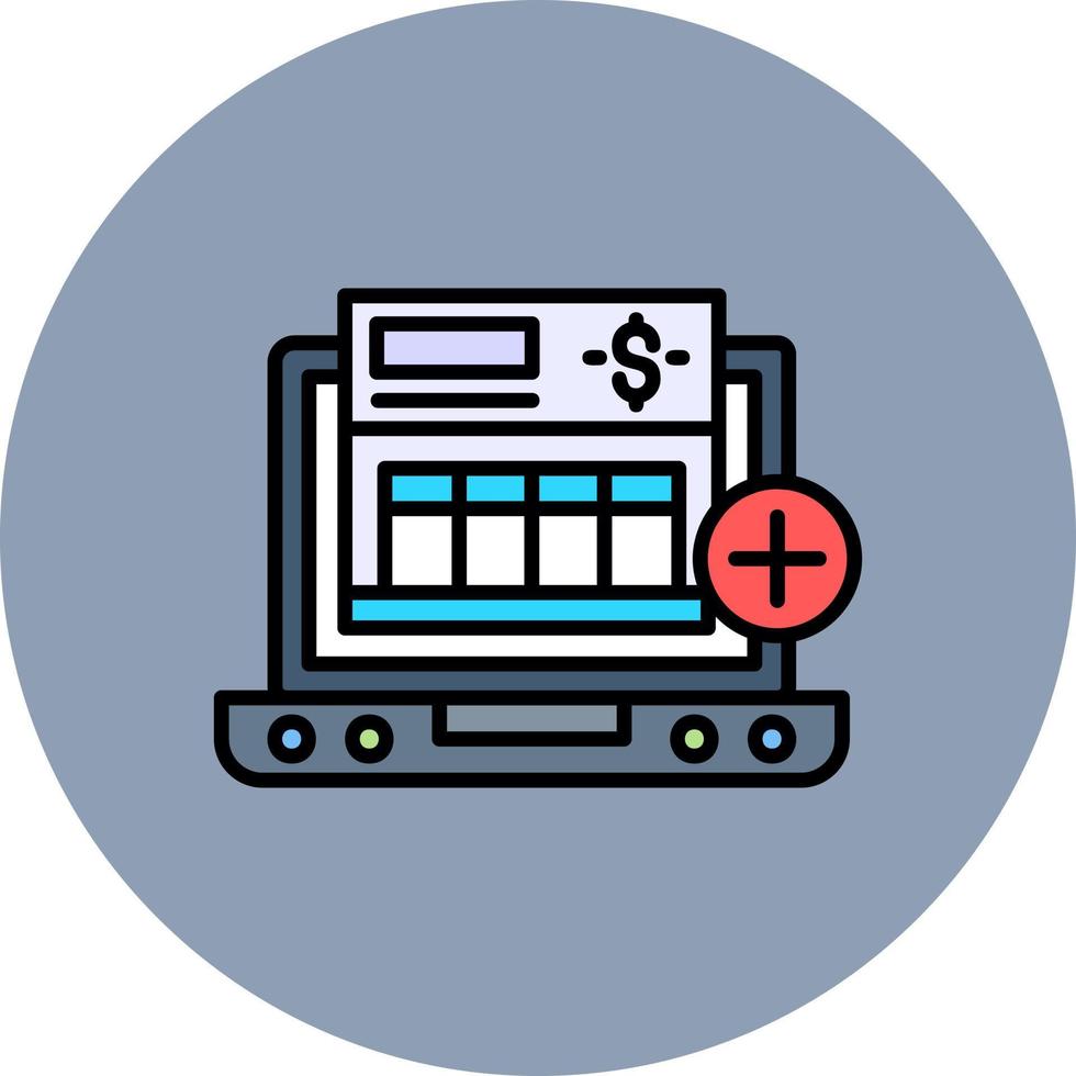 Bank Account Creative Icon Design vector