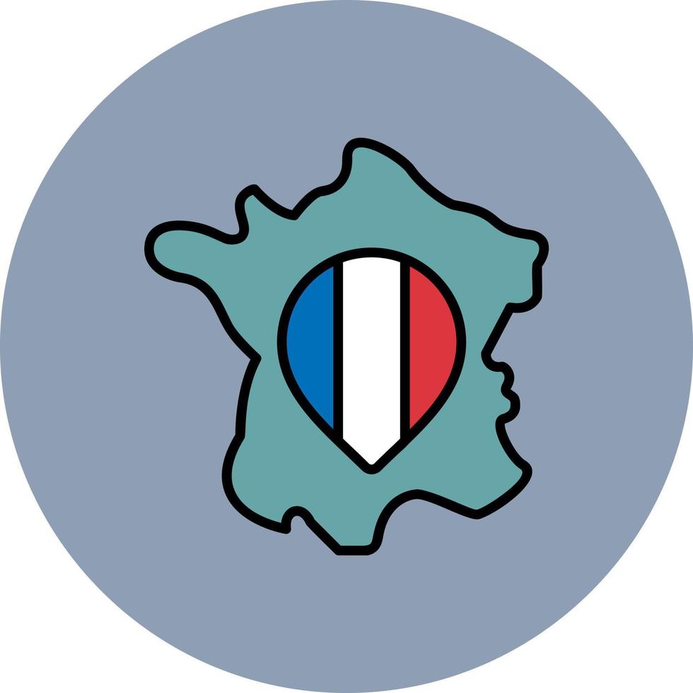 France Creative Icon Design vector